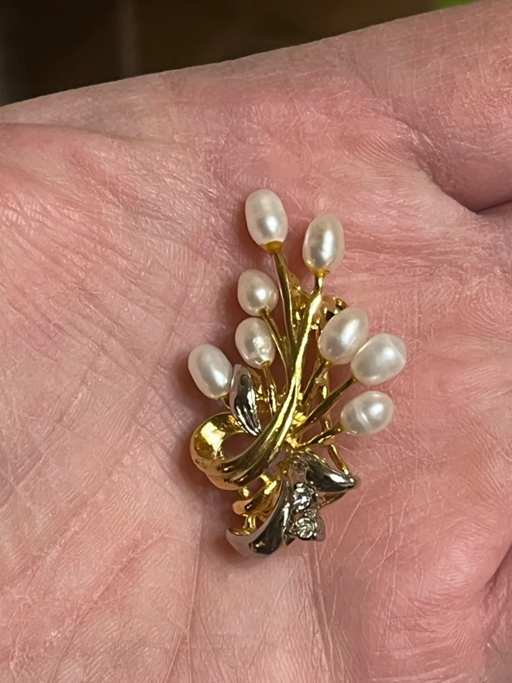 Pearl Spray Brooch
